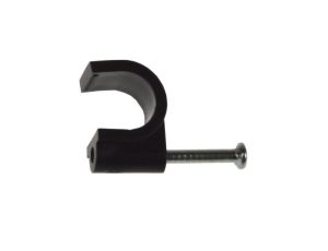 Uchwyt kabla okrągły 10mm KN-10 czarny