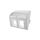 Adapter keystone podwójny wypukły kątowy 2M 45x45 (+ pole opisowe) biały Alantec