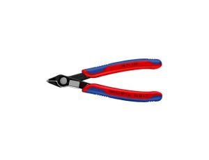 Szczypce precyzyjne tnące 125mm Super Knips czernione ze sprężyną przytrzymującą dla elektroników KNIPEX 78 71 125