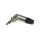 NEUTRIK Wtyk kątowy srebrny Audio AUX mini Jack 3,5mm Stereo na kabel do 4,5mm pozłacany czarny NTP3RC
