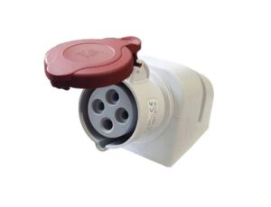 Gniazdo siłowe z klapką 4p 16A 400V stałe IP44 PAWBOL do obudowy