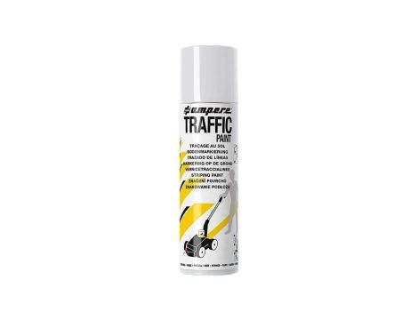 Farba do malowania linii, znakowania jezdni biała 500ml spray AMPERE TRAFFIC PAINT