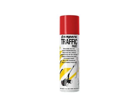 Farba do malowania linii, znakowania jezdni czerwona 500ml spray AMPERE TRAFFIC PAINT