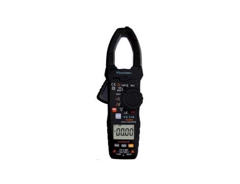 Multimetr cęgowy z autozakresem i pomiarem True RMS miernik uniwersalny z wyświetlaczem LCD FORSCHER FS216