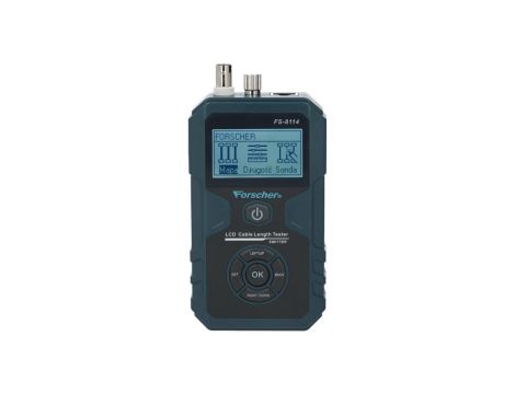 Tester kabli sieciowych RJ45 + BNC PREMIUM z funkcją Lokalizatora Par, pomiaru PoE i długości przewodu + 8 zdalnych terminatorów