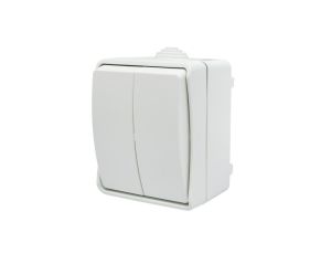 Łącznik świecznikowy natynkowy Aqua Plus IP44 biały 40223