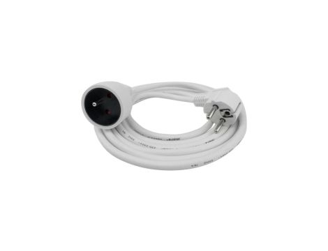 Przedłużacz 1-gniazdowy 3m z/u 3x1.5mm2 BIAŁY