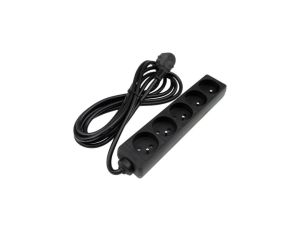 Przedłużacz 5 gniazd 3m z/u 3x1.5mm2 CZARNY