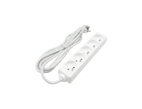 Przedłużacz 5 gniazd 3m z/u 3x1.5mm2 BIAŁY
