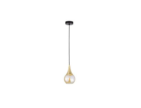 Lampa wisząca nowoczesna 1xE27 LACRIMA HONEY/GOLD