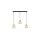Lampa wisząca nowoczesna 3xE27 LACRIMA HONEY/GOLD