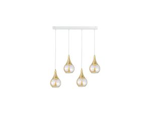 Lampa wisząca 4xE27 LACRIMA WHITE