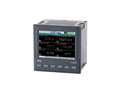 Wielokanałowy rejestrator miernik KD6 sygnałów analogowych temperatury KD6 43100M0