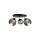 Spot nowoczesny 3xE27 YUNO BLACK
