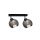 Spot nowoczesny 2xE27 YUNO BLACK