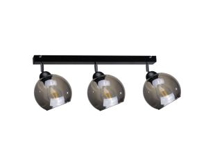 Spot nowoczesny 3xE27 YUNO BLACK