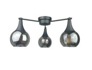 Lampa sufitowa 3xE27 STAR SMOKY BLACK