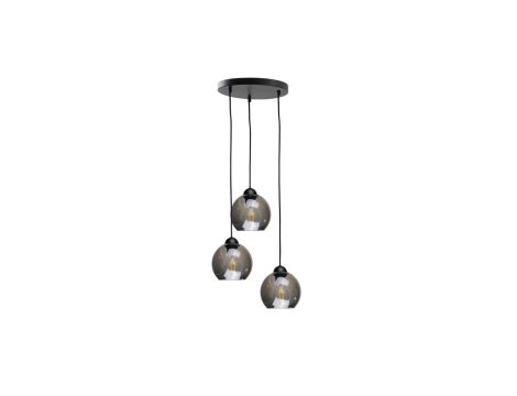 Lampa wisząca nowoczesna 3x E27 YUNO BLACK