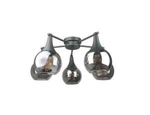 Lampa sufitowa 5xE27 STAR SMOKY BLACK