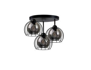 Lampa sufitowa loftowa nowoczesna 3xE27 SOLO BLACK