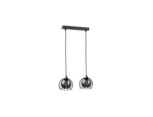 Lampa wisząca loftowa nowoczesna 2xE27 SOLO BLACK/GOLD