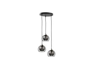 Lampa wisząca loftowa nowoczesna 3x E27 SOLO BLACK/GOLD
