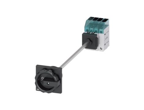 Rozłącznik główny 3P+N 16A 7,5kW AC23A 400V montaż na płycie otwór centralny 22.5 mm pokrętło czarne 3LD3048-0TL51