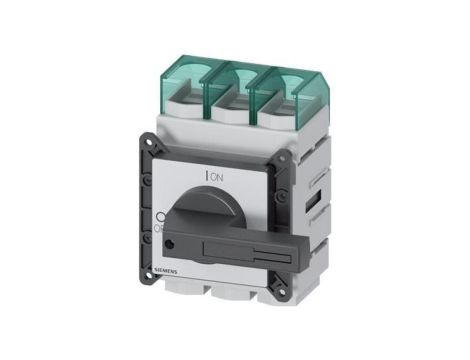 Rozłącznik główny 3P 160A 75kW AC23A 400V montaż tablicowy pokrętło czarne piórkowe 4 otwory 3LD2305-0TK11