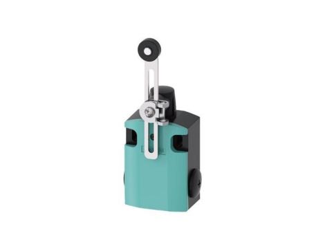 Wyłącznik krańcowy 1Z 1R pełzające metal 56mm dźwignia uchylna 100mm regulowana rolka 19mm tworzywo IP67 3SE5122-0BH50