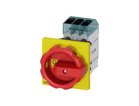 Rozłącznik główny/awaryjny 3P 32A 11,5kW AC23A 400V montaż tablicowy otwór centralny 22.5 mm pokrętło 3LD3254-0TK53