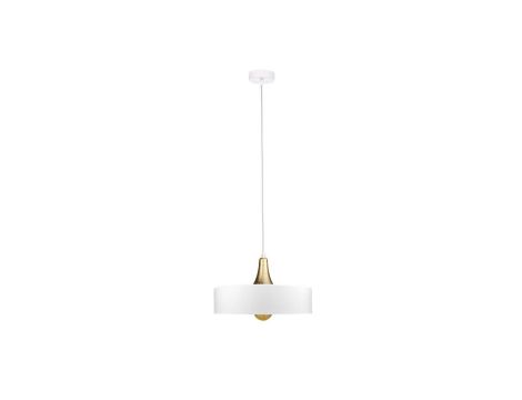 Lampa wisząca nowoczesna 1xE27 EOS WHITE/GOLD