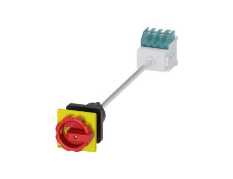 Rozłącznik główny/awaryjny 3P+N 16A 7.5kW AC23A 400V montaż na płycie z wałkiem pokrętło otwór centralny 22.5 mm 3LD2044-1TL53