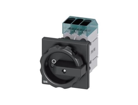 Rozłącznik główny 3P 32A 11,5kW AC23A 400V montaż tablicowy otwór centralny 22.5 mm pokrętło czarne 3LD3254-0TK51