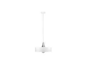Lampa wisząca 1xE27 EOS WHITE/SILVER
