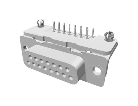 1-106506-2 D-Sub PIN: 15 gniazdo żeńskie zatrzask PCB kątowe 90 THT