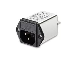 Złącze zasilające AC męskie 4A 250VAC C14 (E) 1mH FN261-4-06