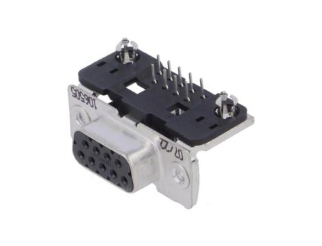 1-106505-2 D-Sub PIN: 9 gniazdo żeńskie zatrzask PCB kątowe 90 THT 6A