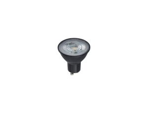 Żarówka LED GU10 230V 7W 600lm 3000K 50st czarna DIM