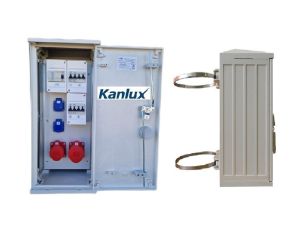 Rozdzielnica budowlana na słup (2X2P+Z, 1X16A/5P, 1X32A/5P) KANLUX RB26x60-K40-00112W-S0-KANLUX