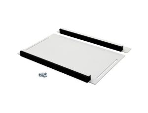 Przesuwny panel z gumowymi krawędziami do wprowadzania kabli szary do szaf stojących 19 cali Hyper Pro DN-DGR-CME-G