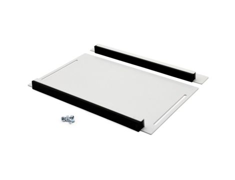 Przesuwny panel z gumowymi krawędziami do wprowadzania kabli szary do szaf stojących 19 cali Hyper Pro DN-DGR-CME-G