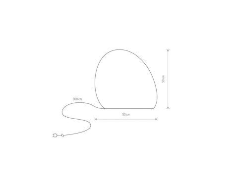 Świecący kamień ogrodowy Stone M 10580 Nowodvorski