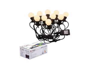 Girlanda ogrodowa, łańcuch o długości 5m / 10 x żarówek LED 0,5W 230V 300lm 3000K IP44 barwa ciepła WW V-TAC VT-70510