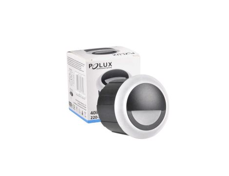 Lampa oprawa schodowa podtynkowa LED ogrodowa 3W 40lm IP44 4000K czarna Q4 Goldlux