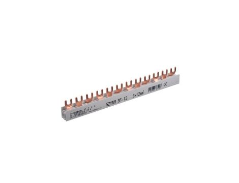 Szyna łączeniowa 3-fazowa 3F, S-12 63A 12 modułów 12mm2 E.4037A