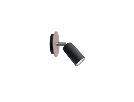 Kinkiet nowoczesny 1xGU10 EYE BLACK WOOD