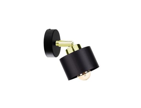 Kinkiet nowoczesny 1xE27 SIMPLY BLACK/GOLD