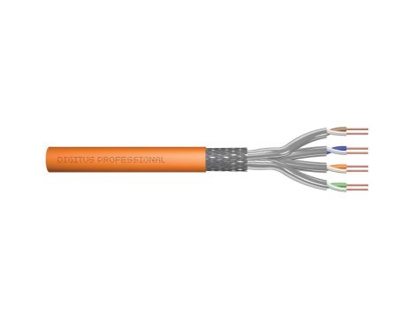 Kabel FTP kat.7 S/FTP 4x2x0,57 pomarańczowy LSOH DIGITUS / 500 /