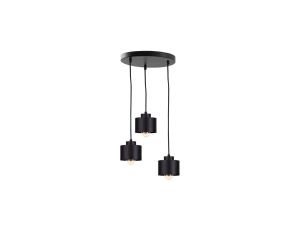 Lampa nowoczesna wisząca 3x E27 SIMPLY BLACK