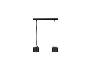 Lampa wisząca nowoczesna 2xE27 SIMPLY BLACK/GOLD